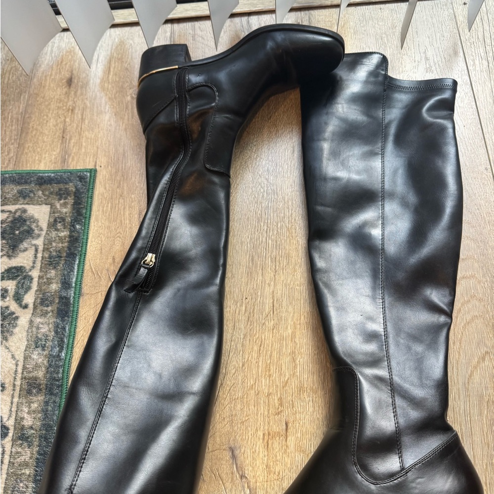 Zara Black Over the Knee Boots